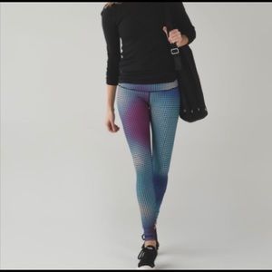 Lululemon athletica wonder under polka dot leggings 4 Womens work out pants